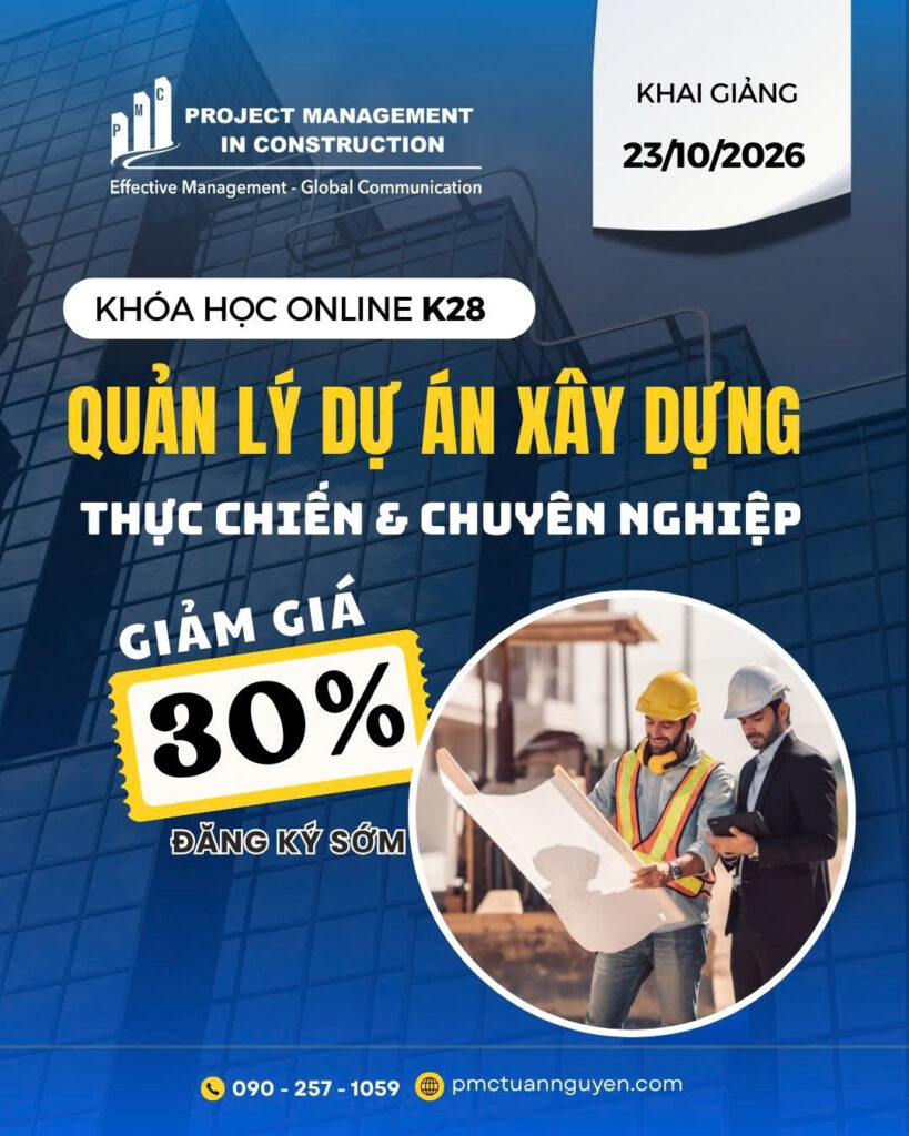 quản lý dự an xây dựng khoá k28